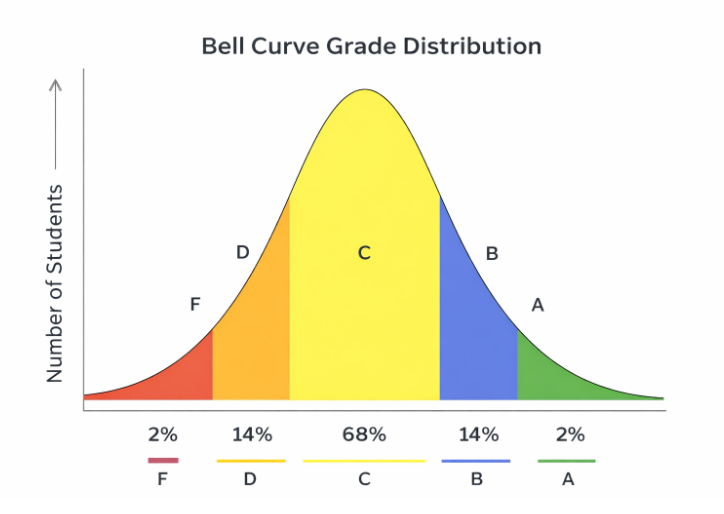 Bell Curve Grade Distribution