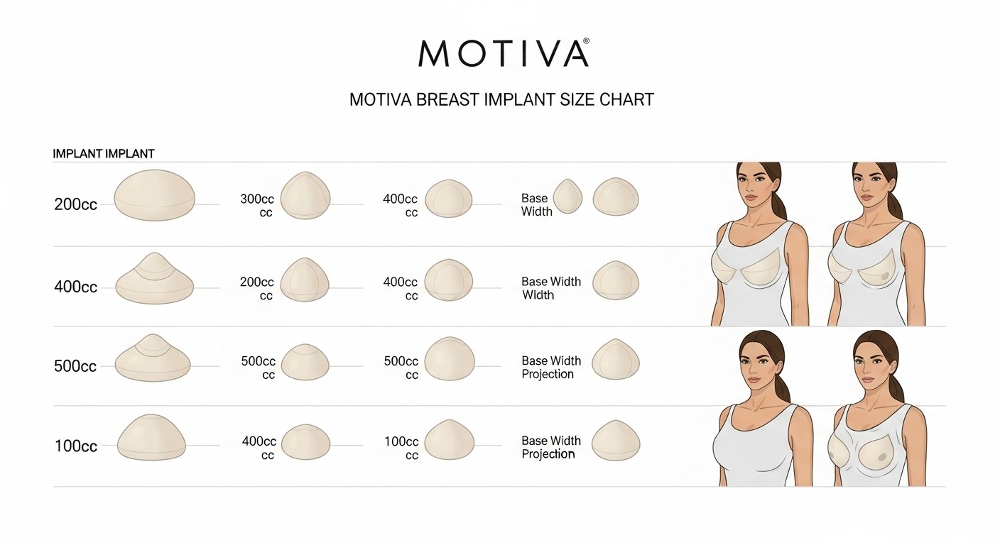 Breast Implant Size Chart CC